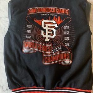 SF Giants Reversible Polyester Wool Jacket / M
